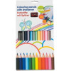 Topwrite - 12pCs Pencil Crayons set. With a Sharpener - (8711252319438)