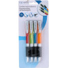 Topwrite - Ballpoint Pen Set With Rubber Grip Blue 4 pcs. - (E8711252798851)