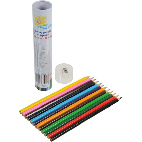 Topwrite - Pencil Crayon Set Of 12 With Sharpener - (E8711252319346)