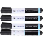 Topwrite - Permanent Marker 4 pcs. (Black) - (E8711252452470)