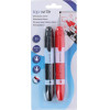 Topwrite - Set Of Double Dry Erase Board Markers 2 pcs. (Black/Red) - (E8711252268538)