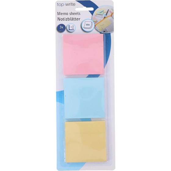 Topwrite - Sticky Note Set 3x 50 pcs. - (E8711252452678)
