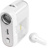Wekome S28 Pop Digital Series - Bluetooth V5.3 Tws Wireless Headphones With Charging Case With Projector Function (White) - (WK-S28)