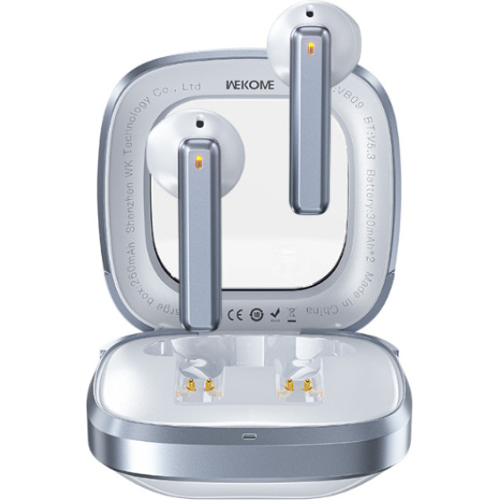 Wekome VB09 Cyerin Series - Bluetooth Wireless Headphones V5.3 Tws With Charging Case (White) - (WK-VB09_WHITE)