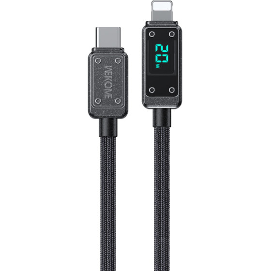 Wekome WDC-08 Vanguard Series - USB-C To Lightning Fast Charging Pd 20W 1m Connection Cable (Tarnish) - (WK-WDC-08_TARNISH)