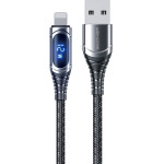 Wekome WDC-166 Sakin Series - USB-A To Lightning 6A Fast Charging 1m Connecting Cable (Tarnish) - (WK-WDC-166_01)