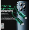 Wekome WDC-181 Vanguard Series - USB-C To Lightning Super Fast Charging Pd 20W Connection Cable 1m (Green) - (WK-WDC-181_GREEN)