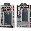 Wekome WP-321 Vanguard Series - Power Bank 20000 Mah Super Charging Pd 20W + Qc 22.5W (Black / Transparent) - (WK-WP-321)
