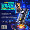 Wekome WP-333 Vanguard Series - Power Bank 10000 Mah Super Charging Pd 20W + Qc 22.5W (Black / Transparent) - (WK-WP-333)