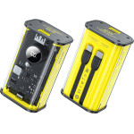 Wekome WP-345 Vanguard Series - Power Bank 10000 Mah Fast Charging With built-In USB-C & Lightning Pd 20W Cable + Qc 22.5W (Yellow) - (WK-WP-345_YELLOW)