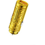 Wekome WP-C37 Sakin Series - USB-C & USB-A Fast Charging Pd 20W Car Charger (Gold) - (WK-WP-C37)
