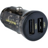 Wekome WP-C40 Vanguard Series - Car Charger 2 x Usb Fast Charging 15W (Black / Transparent) - (WK-WP-C40)