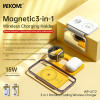 Wekome WP-U172 - 3-in-1 Wireless Charger With Magsafe For iPhone, Apple Watch, And Airpods + Mirror (Yellow) - (WK-WP-U172_YELLOW)