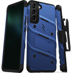 Zizo Bolt Bundle Samsung Galaxy S22+ Case - Blue & Black - (BOLT-SAMGS22PL-BLBK)