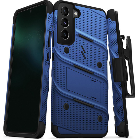 Zizo Bolt Bundle Samsung Galaxy S22+ Case - Blue & Black - (BOLT-SAMGS22PL-BLBK)