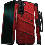 Zizo Bolt Bundle Samsung Galaxy S22+ Case - Red & Black - (BOLT-SAMGS22PL-RDBK)
