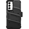 Zizo Bolt Series - Armoured Case For Samsung Galaxy S23+ With 9H Glass For Screen + Holder With Stand (Black) - (BOLT-SAMGS23P-BKBK)