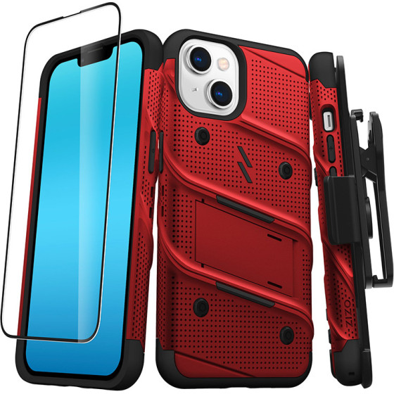 Zizo Bolt Series - Case For Iphone 14 (Red) - (BOLT-IPH14-RDBK)