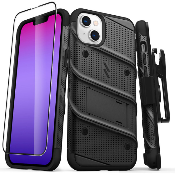 Zizo Bolt Series - Case For Iphone 14 Plus (Black) - (BOLT-IPH14MAX-BKBK)