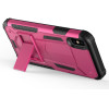 Zizo Hybrid Transformer Cover - Tough Cover For Iphone X With Kickstand (Hot Pink/Black) - (HBTFM-IPHX-PKBK)