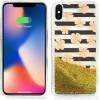 Zizo Liquid Glitter Star Case For Iphone X (Pink Flowers) - (GLST-IPHX-PKFL)