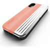 Zizo Retro Series - Wallet Back With Magnetic Closure And Built-In Kickstand For Iphone Xs / X (Peach/Silver) - (RET-IPH8-PHSL)