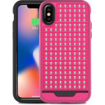 Zizo Star Diamond Hybrid Cover For Iphone X (Pink/Black) - (DLST-IPHX-PKBK)