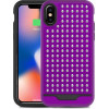 Zizo Star Diamond Hybrid Cover For Iphone X (Purple/Black) - (DLST-IPHX-PUBK)