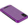 Zizo Star Diamond Hybrid Cover For Iphone X (Purple/Black) - (DLST-IPHX-PUBK)