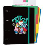 BT21 - Street Mood Collection A4 Binder With Sheets (4 rings, Rubber band) - (CBK0104)