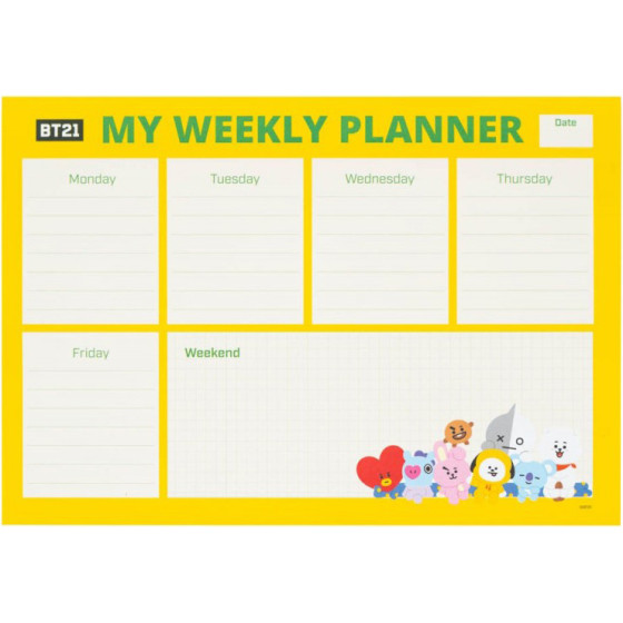 BT21 - Weekly Planner 54 A4 Pages - (BPSA40017)