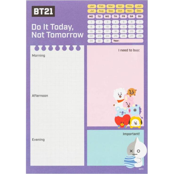 BT21 Line Friends - A5 Daily Planner - (BNE0017)
