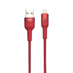 Borofone Starlight - 1.2 m Usb To Lightning Connection Cable (red) - (BFO-BU17-L-R)