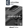 Cellularline Sensation Plus - Iphone 15 Pro Case With Microban Coating (black) - (SENSPLUSIPH15PROK)