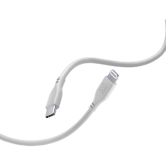 Cellularline Soft Cable - USB-C To Lightning Cable Mfi Certified 1.2 m (grey) - (USBDATASOFTC2LMFID)