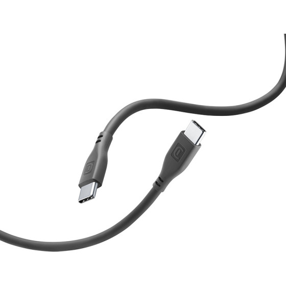 Cellularline Soft Cable - USB-C To USB-C Cable 1.2 m (black) - (USBDATASOFTC2CK)
