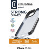 Cellularline Tetra Force Strong Guard - Iphone 15 Pro Case With Microban Coating (Transparent) - (TETRACIPH15PROT)