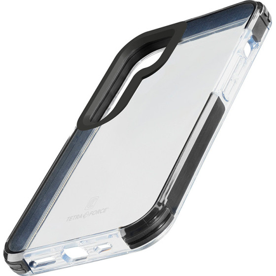 Cellularline Tetra Force Strong Guard - Samsung Galaxy S24+ Case With Microban Coating (Transparent) - (TETRACGALS24PLT)