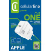 Cellularline The One - USB-C Power Delivery 30W Mains Charger (white) - (ACHIPHUSBCPD30WW)