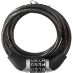 Dunlop - Bicycle Lock With Combination (Black) - (8711252029221BLACK)