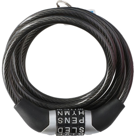 Dunlop - Bicycle Lock With Combination (Black) - (8711252029221BLACK)