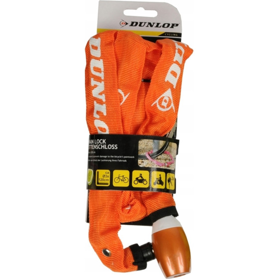 Dunlop - Bike Chain Lock 120cm (Orange) - (8711252416984ORANGE)