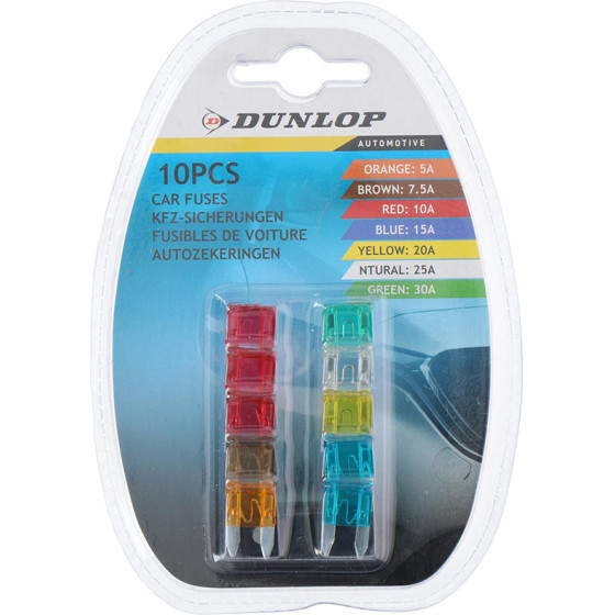 Dunlop - Car Fuses 10 pcs. - (871125206175)