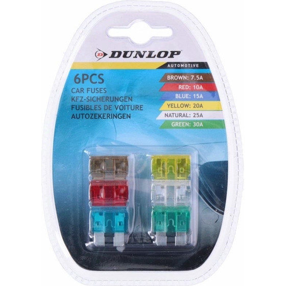 Dunlop - Car Fuses 6 pcs. - (8711252061689)