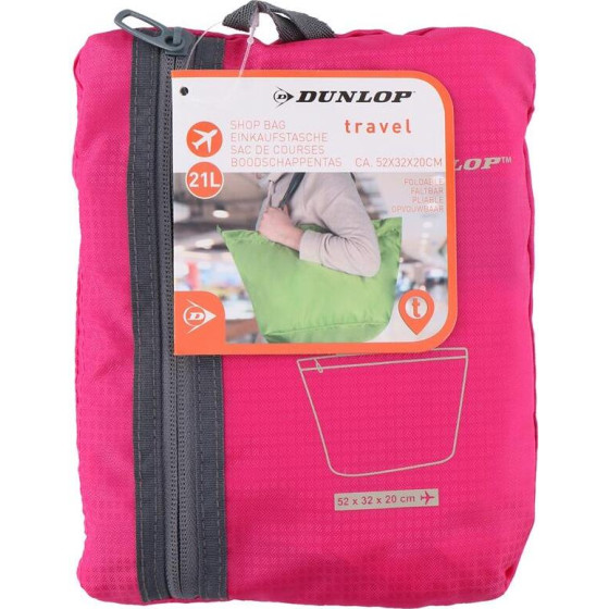 Dunlop - Foldable Shopping Bag (Pink) - (8711252103044PINK)