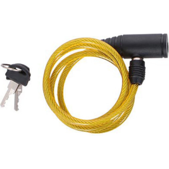 Dunlop - Keyed Spiral Bike Lock (Yellow) - (E8711252082585_YELLOW)