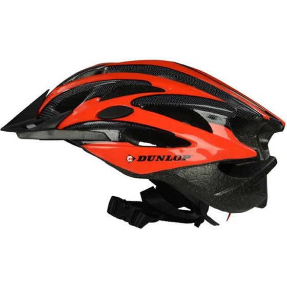 Dunlop - Mtb Regulated Bike Helmet r. M 55-58 Cm (red/black) - (871125200238_RED)
