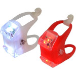 Dunlop - Set Of Silicone Led Bicycle Lamps Front And Rear - (8711252417929)