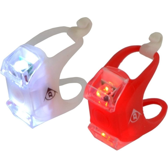 Dunlop - Set Of Silicone Led Bicycle Lamps Front And Rear - (8711252417929)