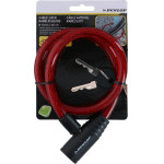 Dunlop - Spiral Key Bicycle Lock 65 Cm (red) - (871125208264_RED)